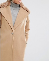 Manteau marron clair Helene Berman