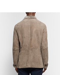 Manteau marron clair Brunello Cucinelli