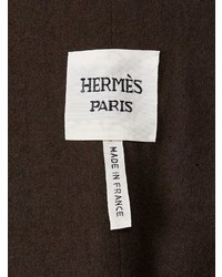 Manteau marron foncé Hermès Vintage