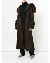 Manteau marron foncé Yohji Yamamoto Vintage