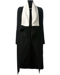 Manteau noir et blanc Alexander McQueen
