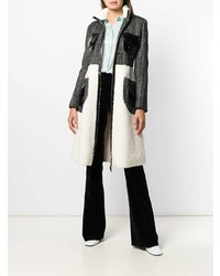 Manteau noir et blanc Elisabetta Franchi