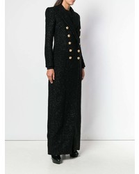 Manteau orné noir Balmain