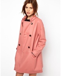 Manteau rose French Connection