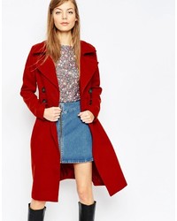 Manteau rouge Asos