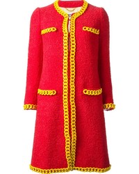 Manteau rouge Moschino