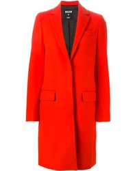 Manteau rouge MSGM