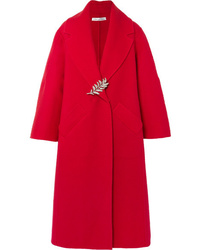 Manteau rouge Oscar de la Renta