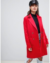 Manteau rouge PrettyLittleThing