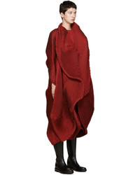 Manteau rouge Issey Miyake