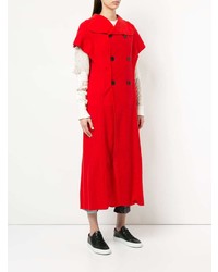 Manteau sans manches rouge Yohji Yamamoto Vintage