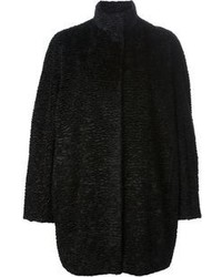 Manteau texturé noir