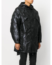 Manteau texturé noir Rochas