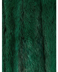 Manteau vert foncé Christian Dior Vintage