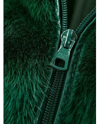 Manteau vert foncé Christian Dior Vintage