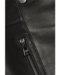 Minijupe en cuir noire Karl Lagerfeld