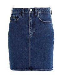 Minijupe en denim bleu marine Calvin Klein