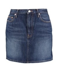 Minijupe en denim bleu marine Gap