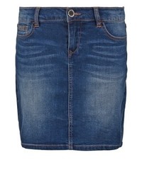 Minijupe en denim bleu marine Morgan