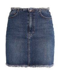Minijupe en denim bleu marine NORR