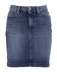 Minijupe en denim bleu marine Tommy Hilfiger