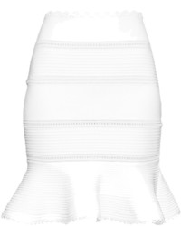 Minijupe en tricot blanche