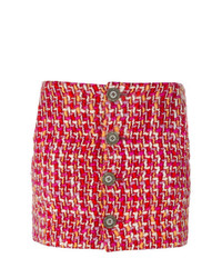 Minijupe en tweed rouge Y's By Yohji Yamamoto Vintage