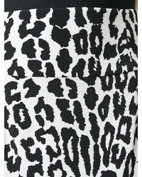 Minijupe imprimée léopard blanche et noire Alexandre Vauthier