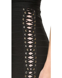 Minijupe noire Herve Leger