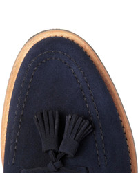 Mocassins à pampilles en daim bleu marine Mark McNairy