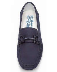 Mocassins bleu marine Salvatore Ferragamo