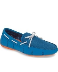 Mocassins en caoutchouc bleus