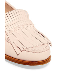 Mocassins en cuir beiges Tod's