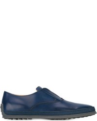 Mocassins en cuir bleus Tod's