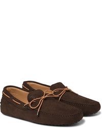 Mocassins en cuir marron foncé Tod's