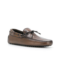 Mocassins en cuir marron Tod's