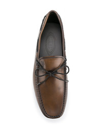 Mocassins en cuir marron Tod's