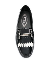 Mocassins en cuir noirs Tod's