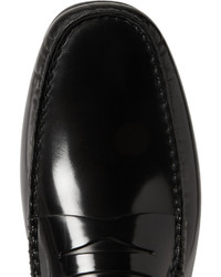 Mocassins en cuir noirs Tod's