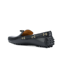 Mocassins en cuir noirs Car Shoe