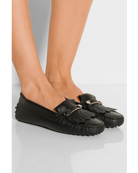 Mocassins en cuir noirs Tod's