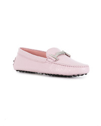 Mocassins en cuir roses Tod's