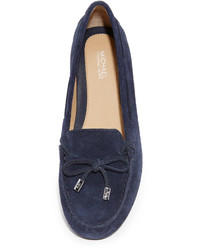 Mocassins en daim bleu marine MICHAEL Michael Kors