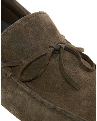 Mocassins en daim marron Asos