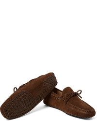 Mocassins en daim marron Tod's