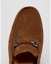 Mocassins en daim marron Asos