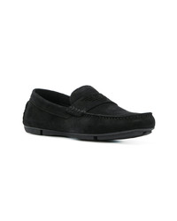 Mocassins en daim noirs Emporio Armani