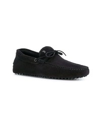 Mocassins en daim noirs Tod's