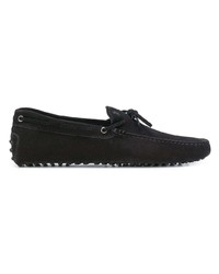 Mocassins en daim noirs Tod's