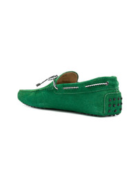 Mocassins en daim verts Tod's